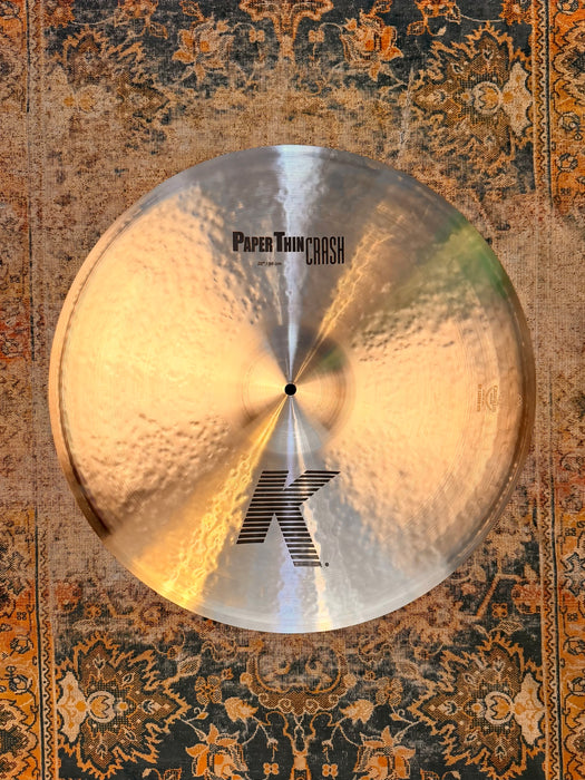 ZILDJIAN K 22” PAPER THIN Crash or LIGHT RIDE PERFECT! ONLY 1922 g Don’t Pay $630 For A Guess