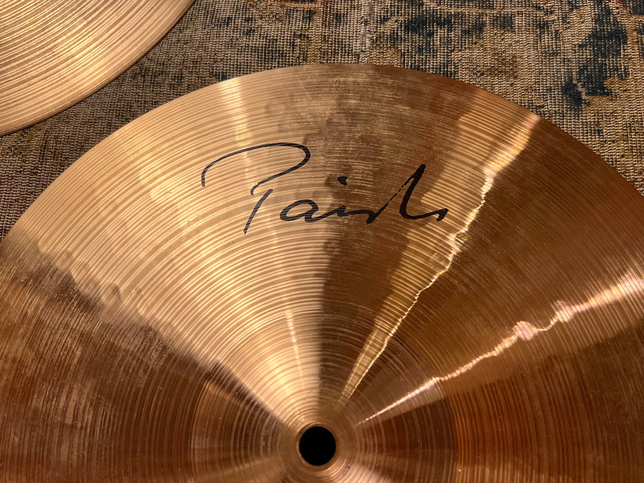 Rare Amazing PAPER THIN Paiste Dimensions LIGHT Hihats 13” 664 829 g CLEAN