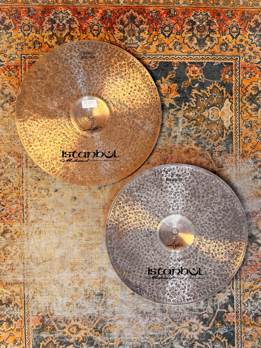 Ultra Dark Pre Aged ISTANBUL Mehmet 15” Sahra Hihats 1132 1272 g Immaculate Low Pitched