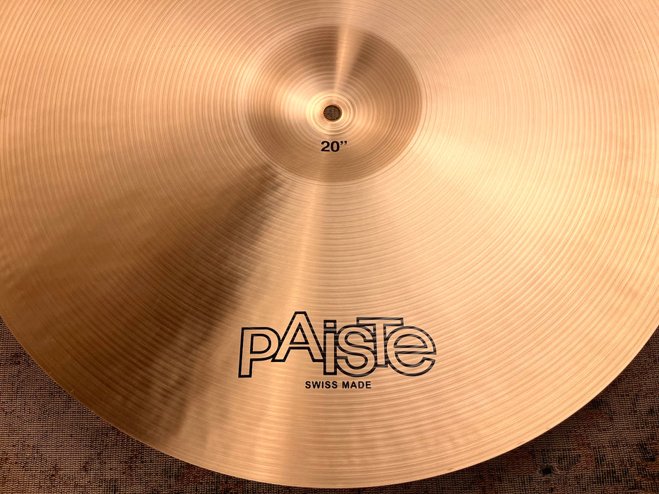 Paiste 602 Thin Crash 20” 1890 g CLEAN! Absolutely GORGEOUS And Not $704! Sounds Incredible!