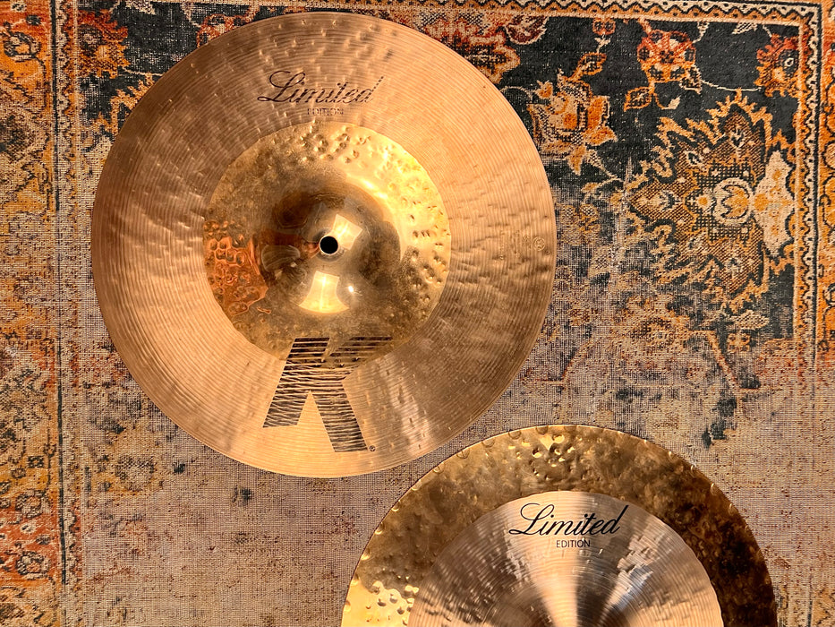 Rare REVERSIBLE LIMITED Zildjian K Custom HYBRID Hihats 14” 1116 1180 g CLEAN! Akira Jimbo