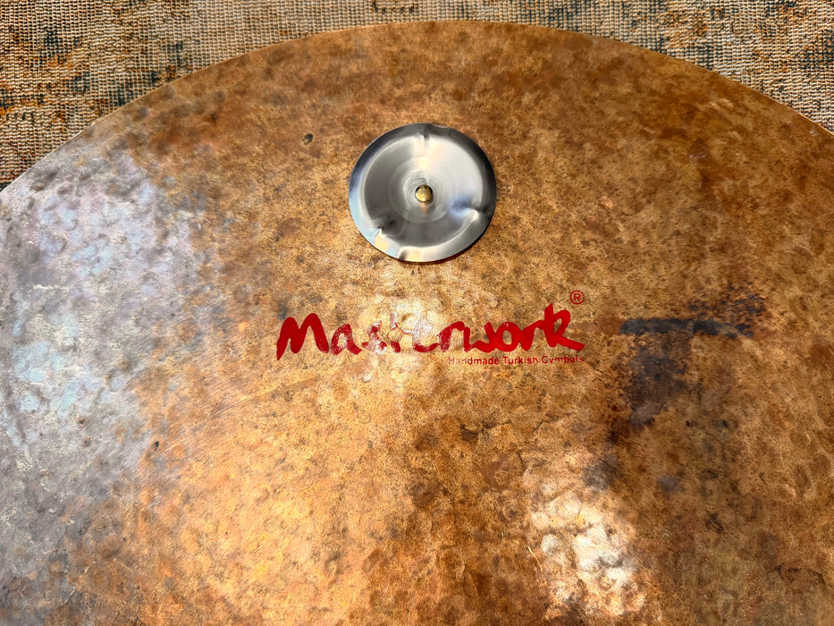 Unique TURK Style Masterwork Flat Ride Sizzle 20” w Tambourine Jingles 1756 g Flat EFFECTS!