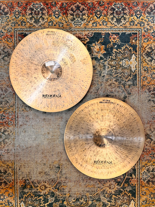 ISTANBUL Mehmet TONY WILLIAMS Hihats 15” 1196 1328 g IMMACULATE! GORGEOUS! Dark! RARE