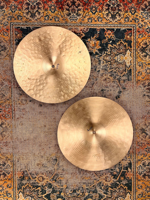 Rare Zildjian K CONSTANTINOPLE LIGHT Hihats 14” ONLY 818 1100 g THIN INCREDIBLE! Airy Responsive