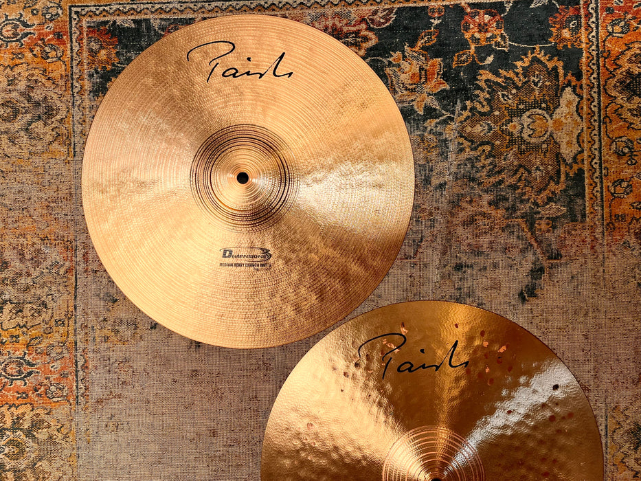 RARE PAISTE 15” Dimensions Medium Heavy Crunch Hihats 1160 1594 g IMMACULATE NOS! Discontinued