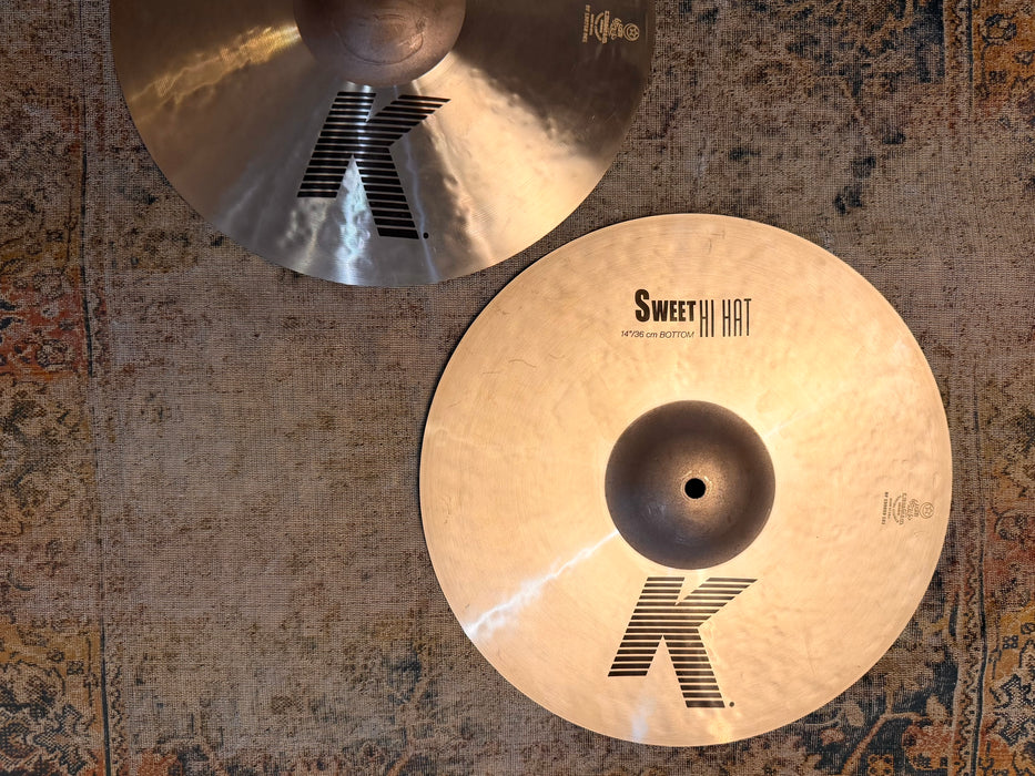 Zildjian K Sweet Hihats 14” PERFECT! Dark & Crisp! Versatile!  956 1458 g Why Pay $650?