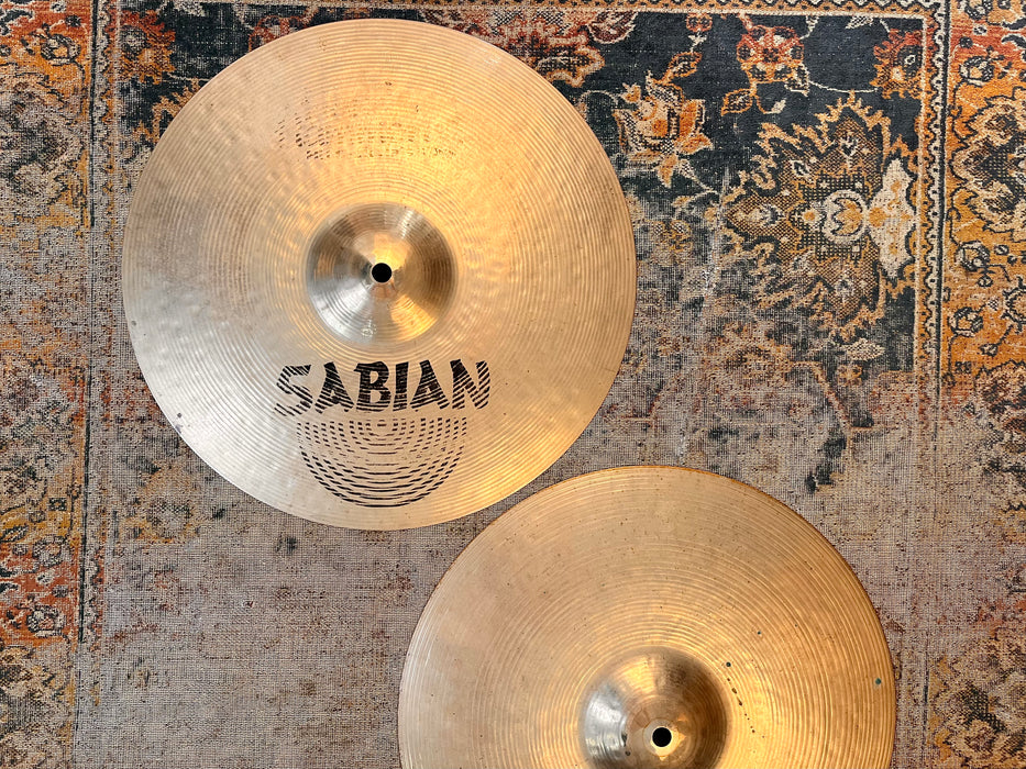 RARE Earlier Sabian HH DARK Hihats 14” 956 1090 g CANADIAN K Vibe ULTRA DARK CRISP LOW Hand Hammered