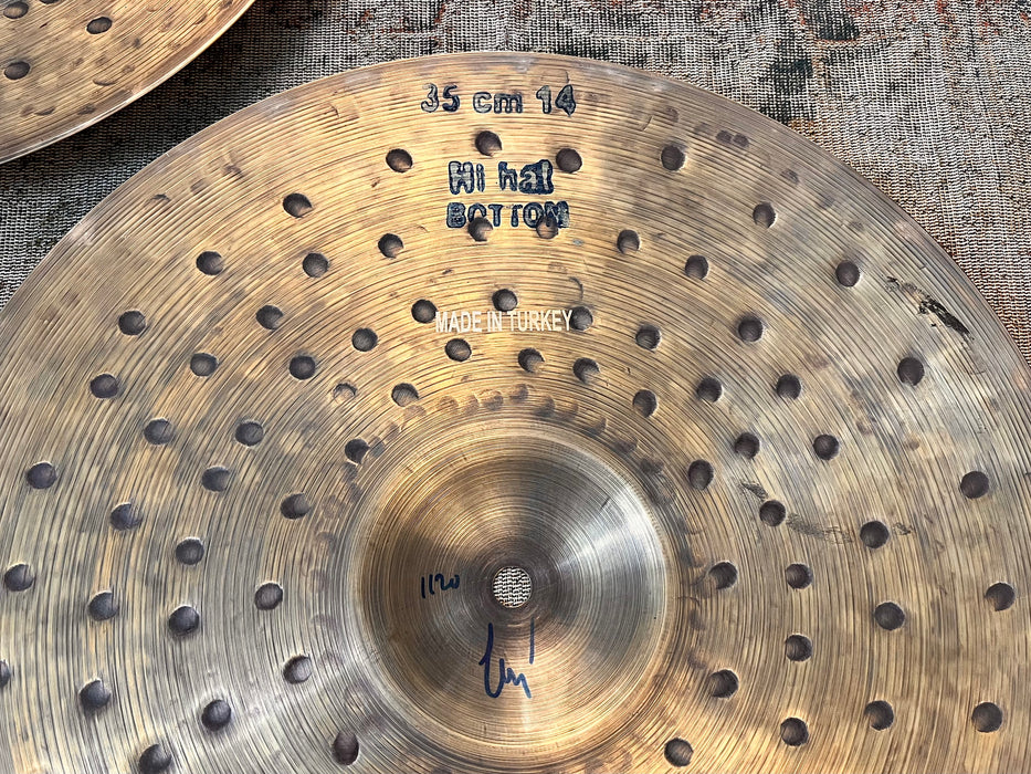 Bosphorus EARLY 1600 Series Hihats 14” 940 1120 g Unique DEEP HAMMERING Light Complex Tone!