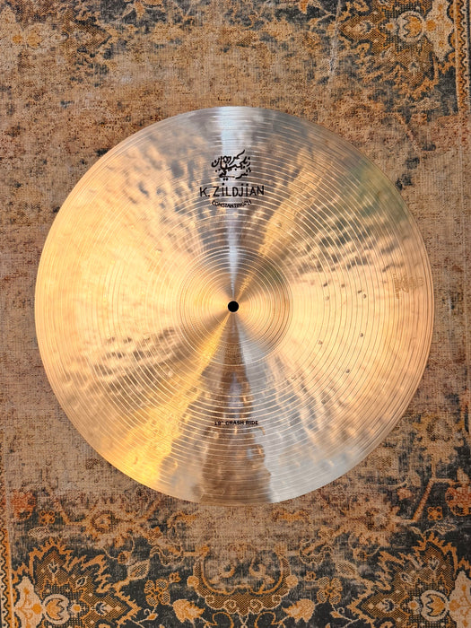 Zildjian K CONSTANTINOPLE  19” Crash Ride IMMACULATE Cond! 1596 g Don’t Pay $610! ANN STAMP
