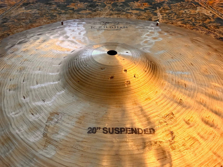 Zildjian K CONSTANTINOPLE Crash Ride 20” Suspended DARK & DRY Earlier Version! Light Sizzle AGED 20 Years! 1970 g