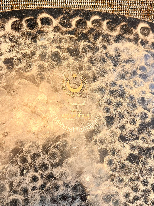 Dark DRY Smoky Istanbul Mehmet BLACK SEA 18” CRASH 1368 g THIN! AMAZING! Raw and Hand Hammered