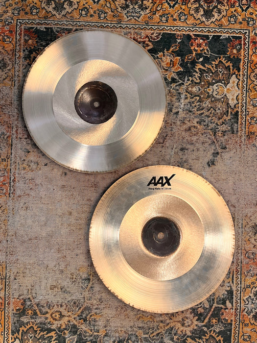 Sabian AAX FREQ HATS Hihats 14” Tight w/ RADIA Style Lathe 974 1486 g Fantastic Shape! Why Pay $515?