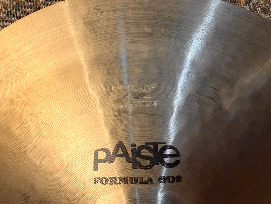 ULTRA RARE 1979 Vintage Paiste 602 18” CHINA TYPE Pang Swish SUPER CLEAN! Iconic Exotic Tone! 1496 g