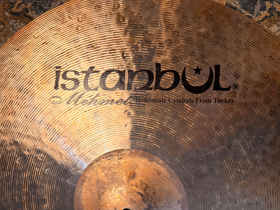 Rare ULTRA DARK Complex Istanbul Mehmet 22" MC Jazz Ride 2384 g PERFECT! Sizzle! CRASHABLE