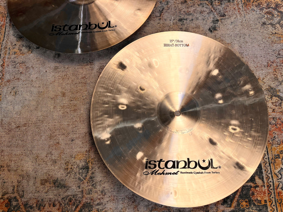 Huge Dark Low ISTANBUL Mehmet Hamer Hihats 15” 1197 1314 g IMMACULATE! DUO! Deep Hammering