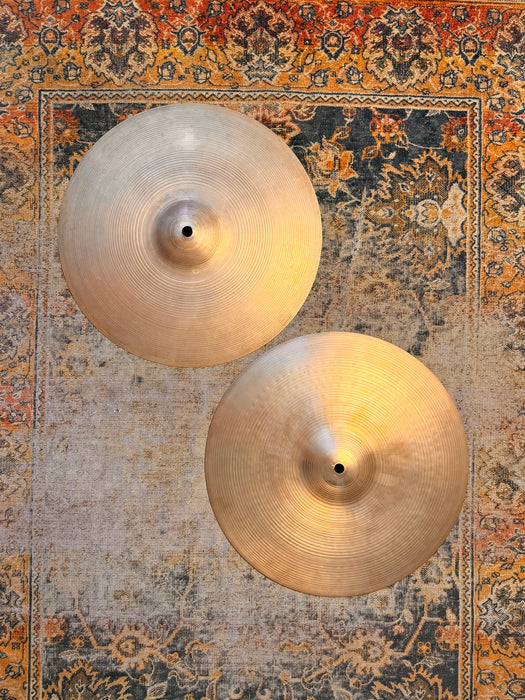 Vintage Zildjian 1960s New Beat 14” Hihats 896 1320 g LIGHT! AMAZING Tone! EARLY NEW BEATS