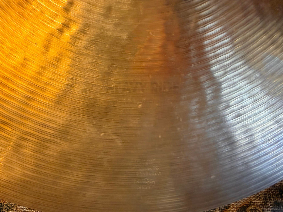 Rare Discontinued Zildjian 22” K Heavy Ride 3562 g ULTRA DARK Smooth! VINNIE! Amazing Definition!