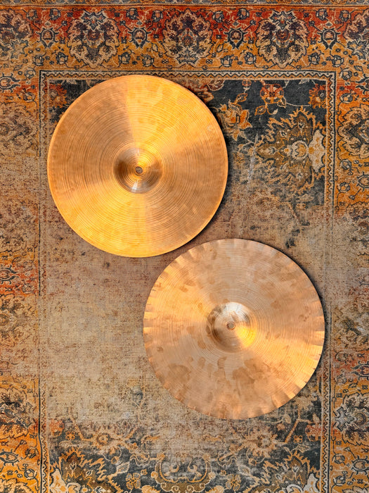 VINTAGE PAISTE 2002 SOUND EDGE Hihats 14” REAL DEAL 1977 Black Label! 994 1020 g Don’t Pay $550