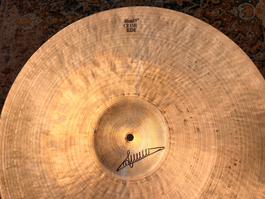 Rare DARK WARM ISTANBUL Mehmet 19” NOSTALGIA Crash Ride 1690 g LEFT SIDE!