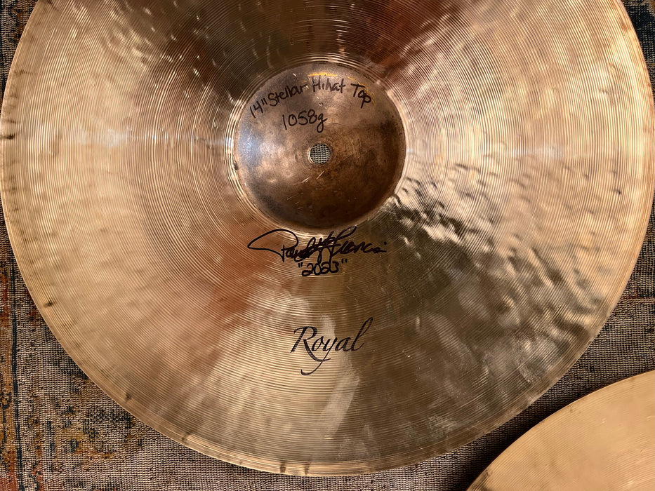 Paul Francis Custom CYMBAL CRAFTSMAN Hihats 14” 1058 1334 g RAW BELL WARM Semi-Dark MINT!