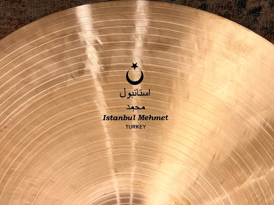 Ultra Warm ISTANBUL Mehmet Nostalgia 70s 22” Ride 2362 g MINT Super Crashable! Amazing Cymbal