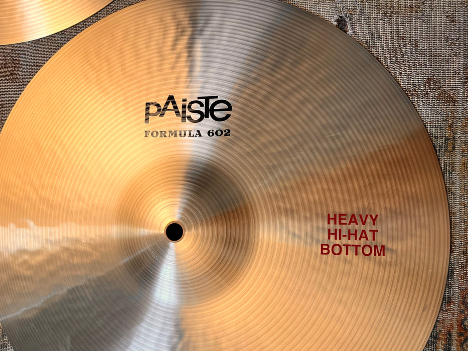 PAISTE 602 15” HEAVY Hihats IMMACULATE Cond! ULTRA CRISP! 1212 1358 g Don’t Pay $856