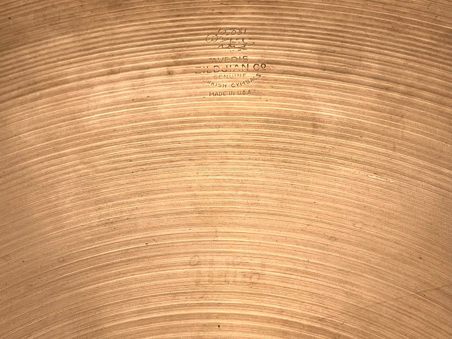 BIG Light 1960s Vintage Zildjian 22” Light Crash Ride 2624 g Complex Full Crash GORGEOUS! Versatile