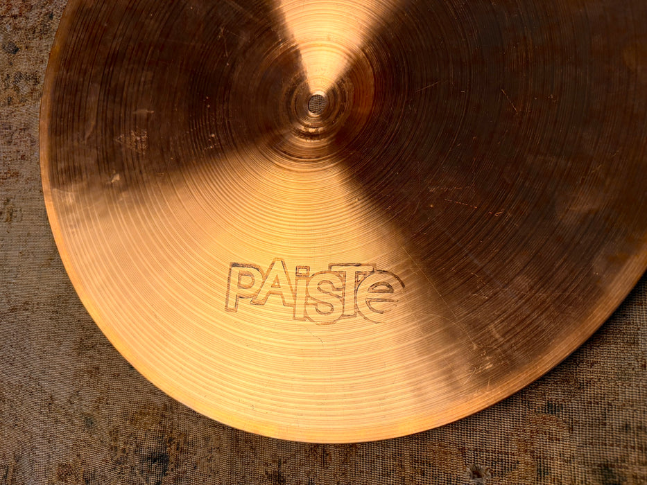 ULTRA RARE Vintage Paiste 2002 FACTORY 17” RIDE BLACK LABEL! YES 17”!! 1427 g TIGHT QUICK Response