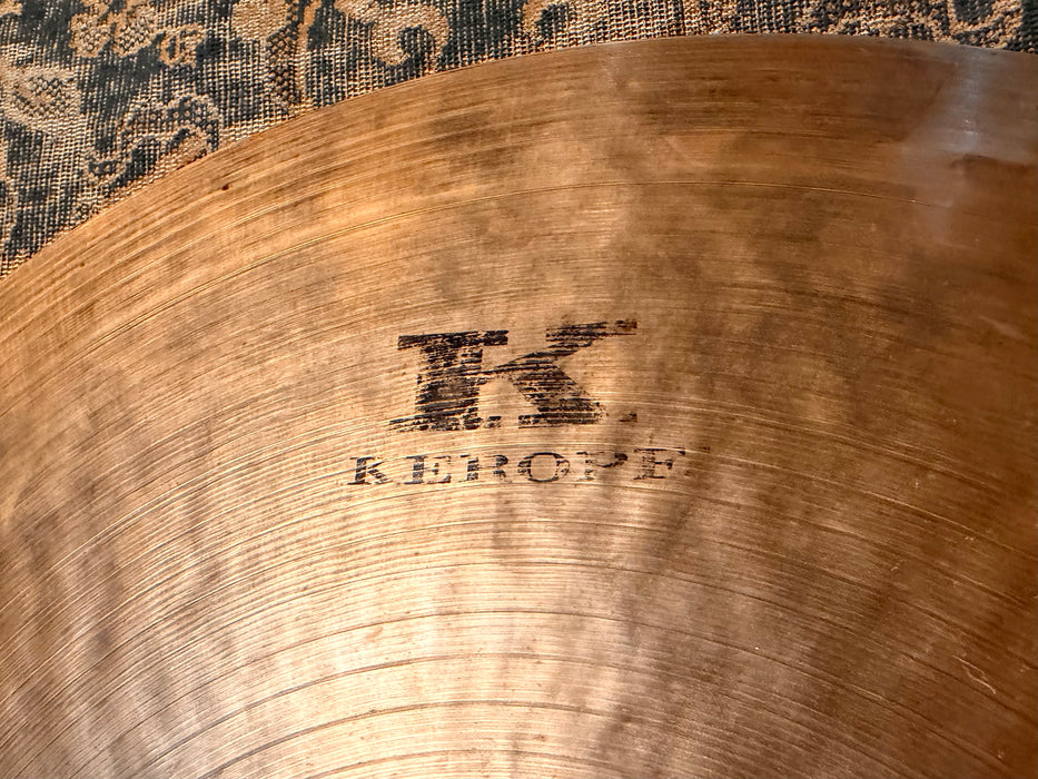 Zildjian KEROPE 20” Ride Crash THE ORIGINAL Smooth & DRY! 2258 g Smoky Crashable! Deep Patina