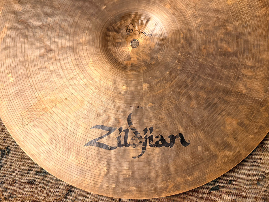 Zildjian KEROPE 20” Ride Crash THE ORIGINAL Smooth & DRY! 2258 g Smoky Crashable! Deep Patina