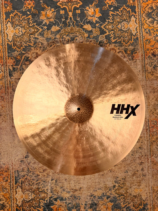 SABIAN HHX COMPLEX MEDIUM RIDE 22" Super CLEAN! 2830 g Dark & Versatile! DON’T Pay $650 For A Guess