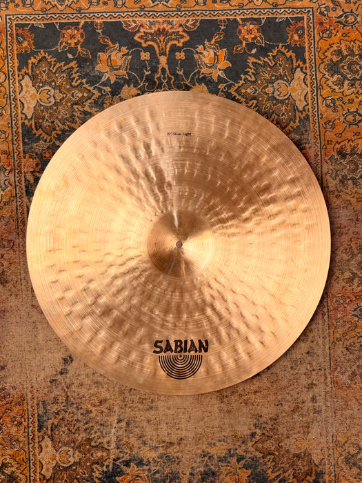 EARLIER Sabian ARTISAN LIGHT RIDE 22” 2595 g CLEAN! Beautiful WARM One! Don’t Pay $865!! Crashes