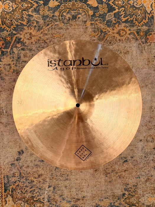 ISTANBUL AGOP Traditional DARK Crash 18” ONLY 1376 g PERFECT! Golden Glowing Dark! FULL!
