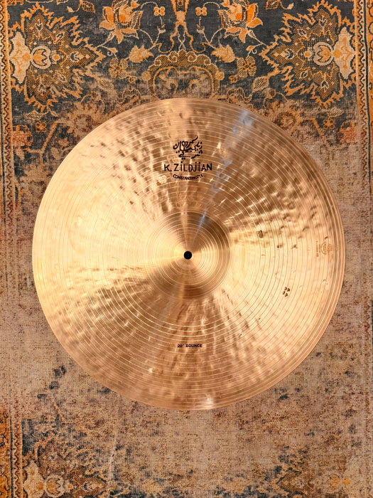 Zildjian K CONSTANTINOPLE BOUNCE Ride 20” PERFECT! DISCONTINUED! Only 1840 g DARK & THIN!