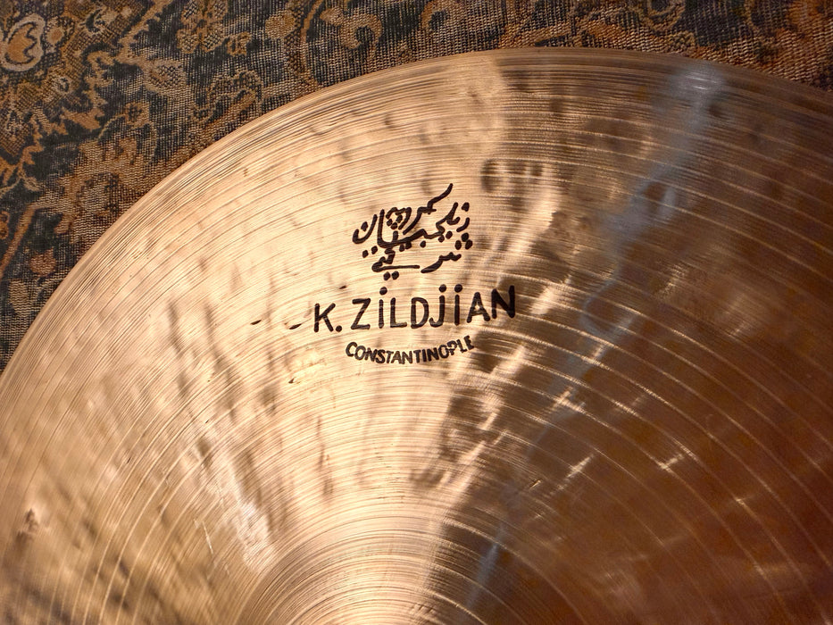 Zildjian K CONSTANTINOPLE BOUNCE Ride 20” PERFECT! DISCONTINUED! Only 1840 g DARK & THIN!
