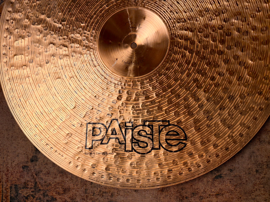 Paiste TRADITIONAL 22” Light Ride 2534 g DARK Amazing! Sound Incredible! Don’t Pay $914!