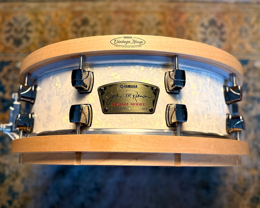 JOHN JR ROBINSON’s PERSONAL SIGNATURE YAMAHA 5” X 15” Birch Snare Drum IMMACULATE In JR Bag! VERY RARE MIJ