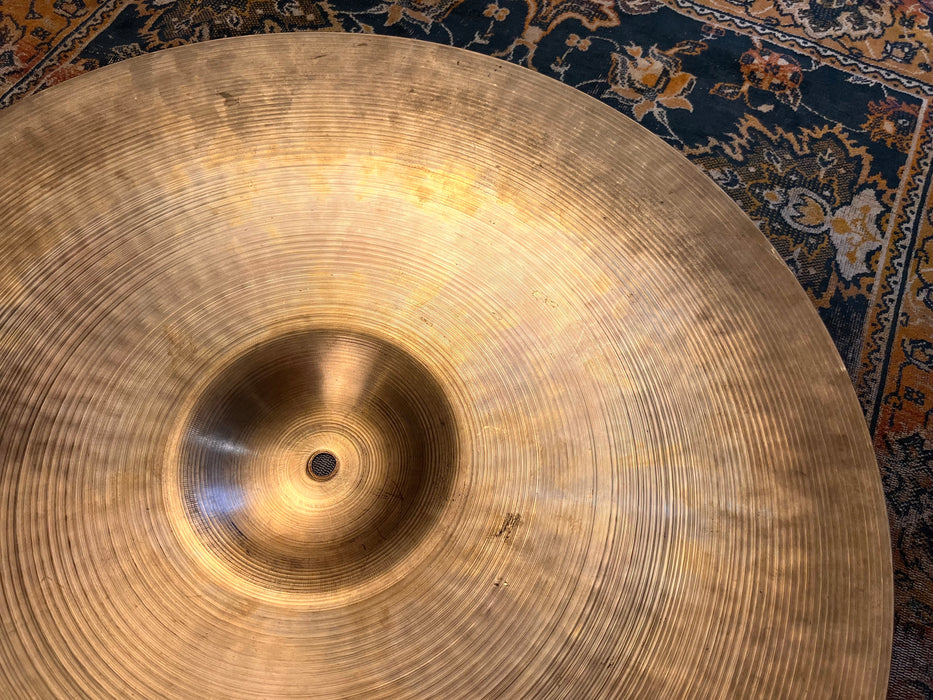 BIG Light 1960s Vintage Zildjian 22” Light Crash Ride ONLY 2542 g