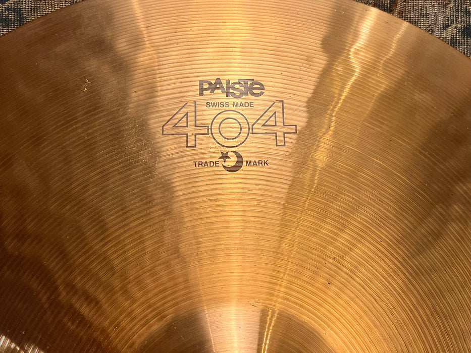 THIN LIGHT Vintage PAISTE 404 20” Ride ONLY 2035 g SUPER Clean