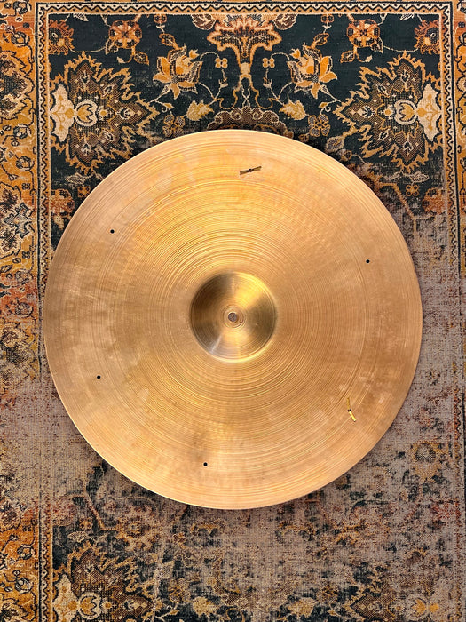 COMPLEX 1950s Block Stamp Vintage Zildjian 20” LIGHT RIDE SIZZLE 2266 g