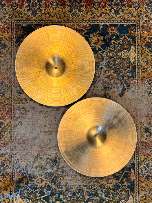 PAPER THIN Vintage 1960s Zildjian 14” Hihats ONLY 725 745 g Whispy Complex