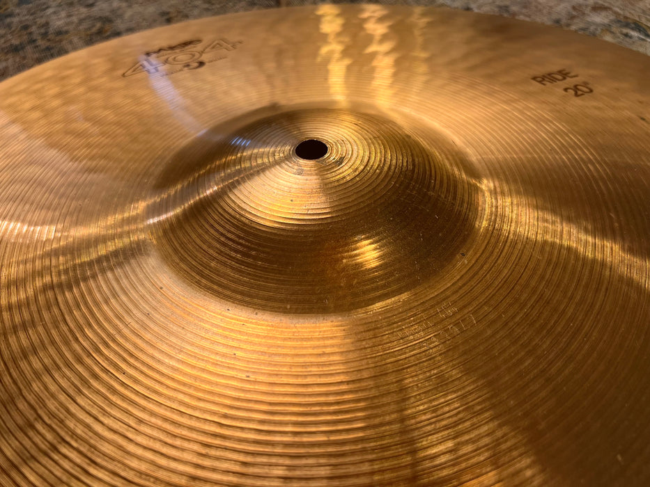 THIN LIGHT Vintage PAISTE 404 20” Ride ONLY 2035 g SUPER Clean