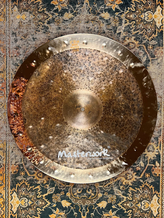DARK COMPLEX Hand Hammered Masterwork 21” DUAL Paper Thin Crash Ride 1840 g
