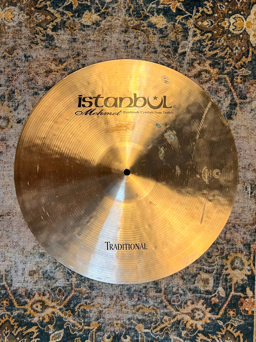 Gorgeous DARK LOW Istanbul Mehmet TRADITIONAL Ride 18” 1853 g Controlled