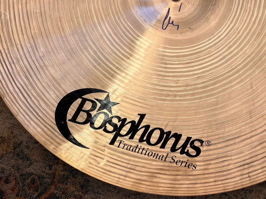 PERFECT LIGHT AIRY Bosphorus TRADITIONAL THIN Ride 20” ONLY 1580 g Crash