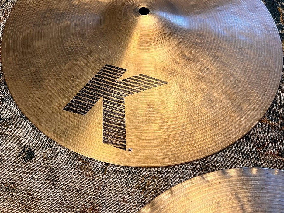 EARLY Zildjian K MASTERSOUND 14” Hihats 1192 1369 g CLEAN LOOK + TONE