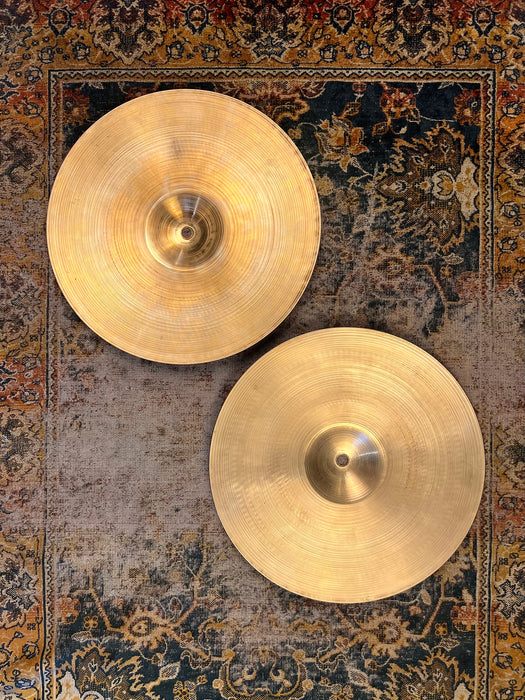 CLEAN 1960s Vintage Zildjian EARLY New Beat Hihats 14” 865 1231 g COMPLEX