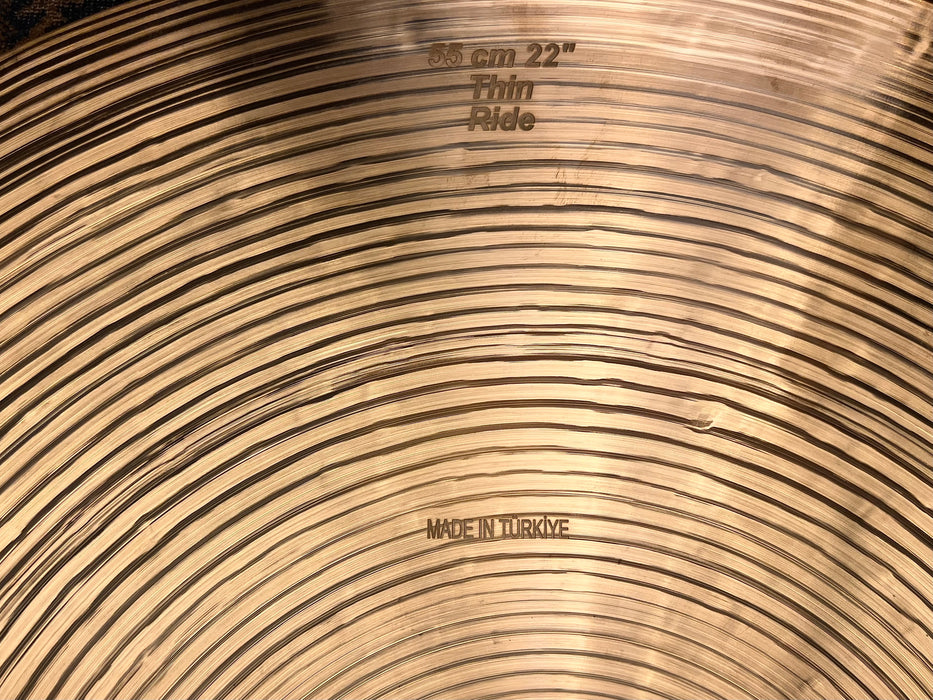 PERFECT LIGHT AIRY Bosphorus HIGH BELL TRADITIONAL 22” THIN Ride 2010 g