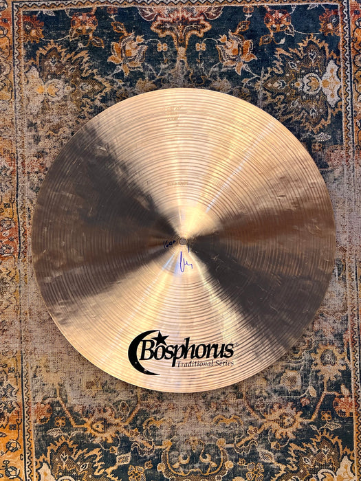 PERFECT LIGHT AIRY Bosphorus TRADITIONAL THIN Ride 20” ONLY 1580 g Crash