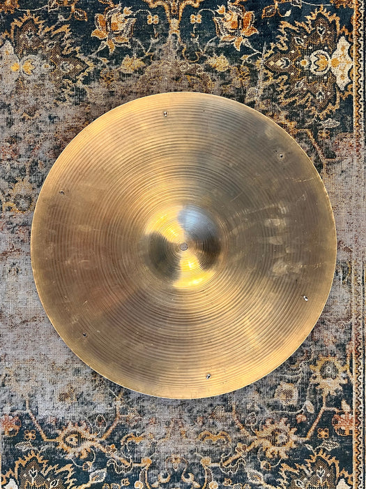 SMOOTH 1960s Vintage Zildjian Hand Hammered 18” Light Ride Sizzle 1549 g ALL 6 RIVETS